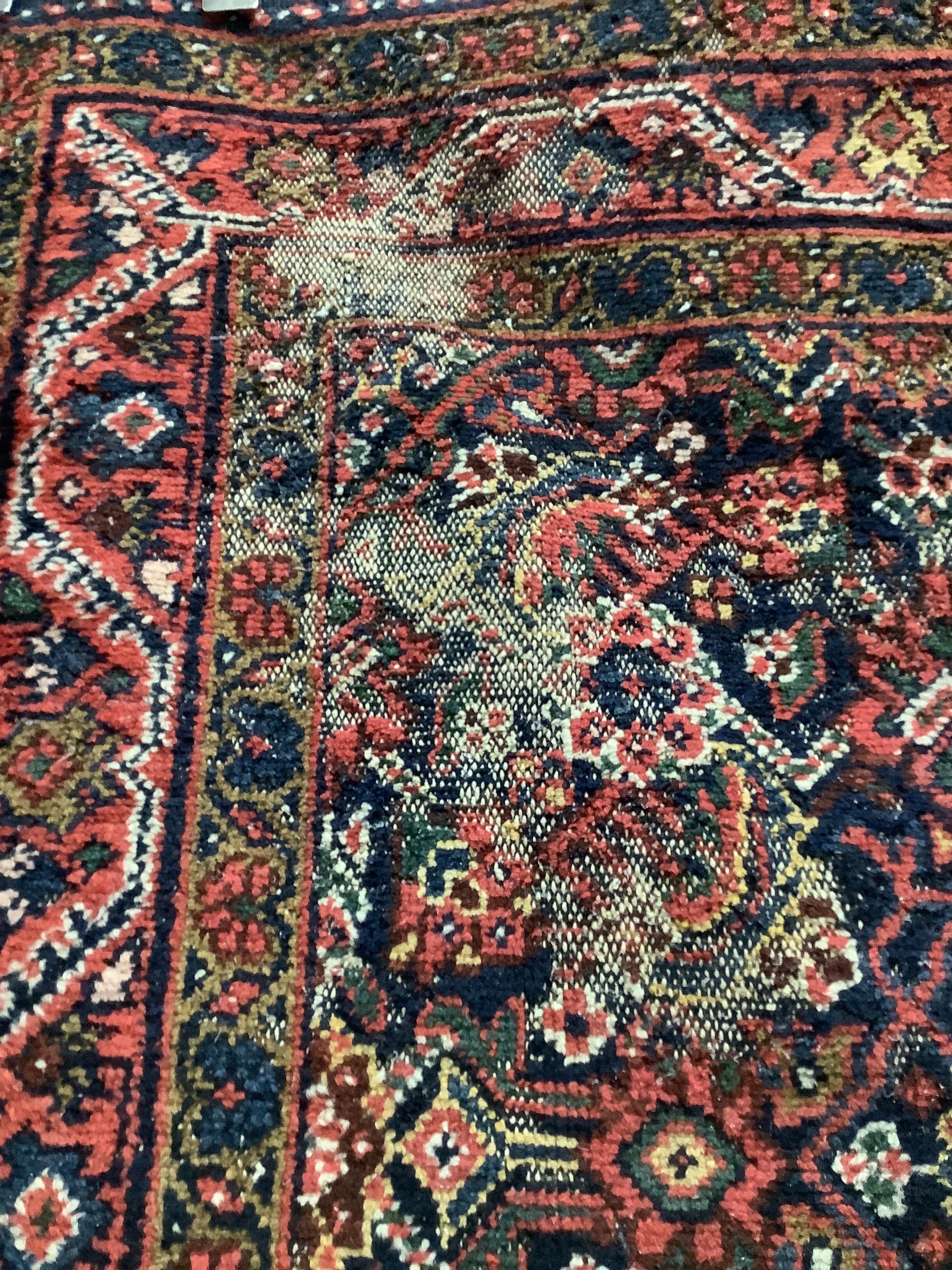 A North West Persian blue ground runner, 450 x 110cm